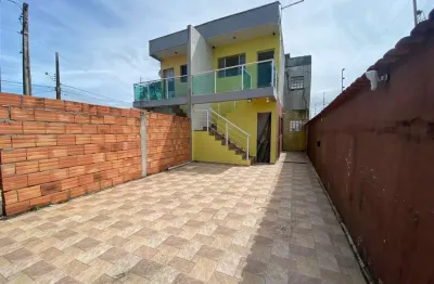 Casa sobreposta para venda em itanhaém, jardim das palmeiras, 2 dormitórios, 1 banheiro, 1 vaga