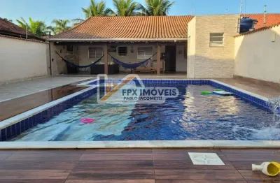 Casa para venda em itanhaém, jardim regina, 3 dormitórios, 2 banheiros, 4 vagas