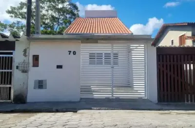 Casa para venda em itanhaém, jardim corumbá, 2 dormitórios, 1 suíte, 2 banheiros, 3 vagas