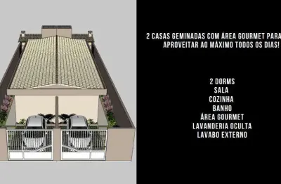 Casa para Venda em Itanhaém, Jardim Corumbá, 2 dormitórios, 1 banheiro, 2 vagas