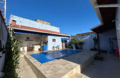 Casa para venda em itanhaém, balneário gaivota, 3 dormitórios, 1 suíte, 3 banheiros, 5 vagas