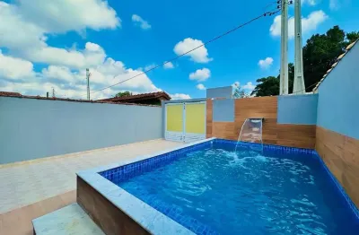 Casa para venda em itanhaém, cabuçu, 2 dormitórios, 1 suíte, 1 banheiro, 2 vagas