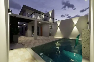 Casa para venda em itanhaém, cibratel 2, 3 dormitórios, 3 suítes, 1 banheiro, 2 vagas