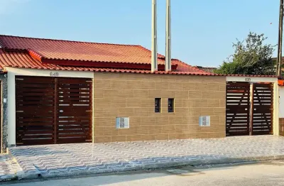 Casa para venda em itanhaém, magalhães, 2 dormitórios, 1 suíte, 1 banheiro, 2 vagas