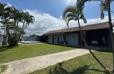 Casa para venda em itanhaém, jardim regina, 3 dormitórios, 2 banheiros, 10 vagas