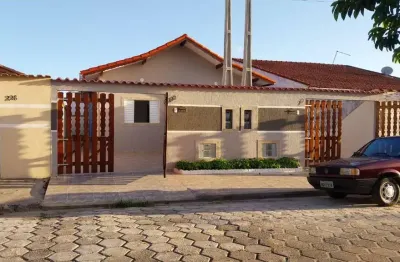 Casa para venda em itanhaém, gaivotas, 1 dormitório, 1 suíte, 1 banheiro, 1 vaga