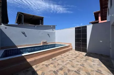 Casa para venda em itanhaém, guacyra, 2 dormitórios, 1 suíte, 3 banheiros, 3 vagas