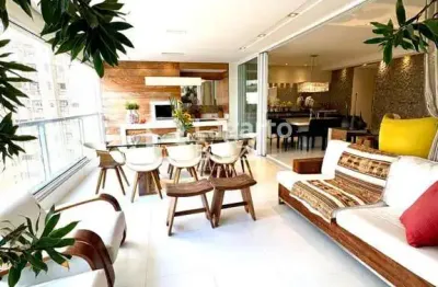 Apartamento a venda com 222 m² -   4 suítes todo mobiliado à venda no campo belo em condomínio club