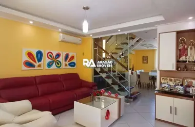 Casa em condomínio fechado com 3 quartos à venda na taquara, rio de janeiro , 154 m2 por r$ 1.300.000