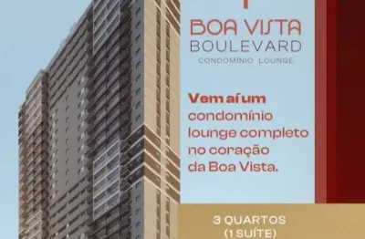 Boa vista boulevard - lançamento 3 quartos,  na linda rua das ninfas