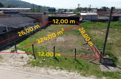 Terreno à venda na travessa treze, 95, sertãozinho, matinhos, 324 m2 por r$ 225.000