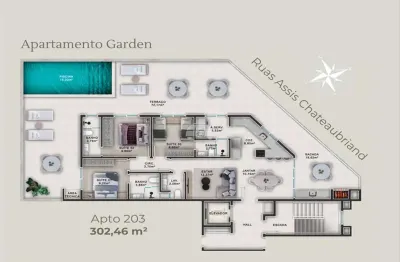 Apartamento com 3 quartos à venda na rua assis chateaubriand, 141, caiobá, matinhos, 207 m2 por r$ 3.990.000