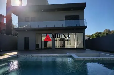 Venda: casa em condomínio de luxo em atibaia-sp - 5 quartos, 4 suítes, 4 salas, 6 banheiros, 4 vagas - 300m² - condomínio reserva ecológica.