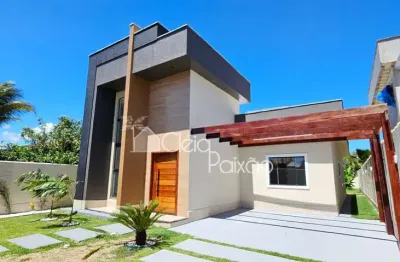 Ótima casa com 3 quartos e área gourmet, à venda em itaipuaçú-maricá rj.