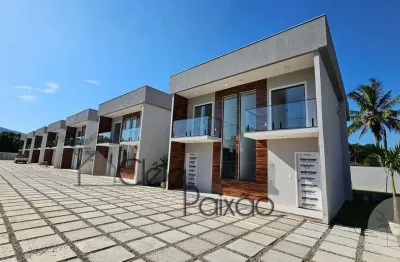 Lindas casas dúplex com duas suítes à venda em inoã,  maricá rj.