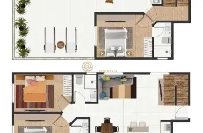 Cobertura com 4 quartos à venda na rua paula ramos, 855, coqueiros, florianópolis por r$ 1.550.000
