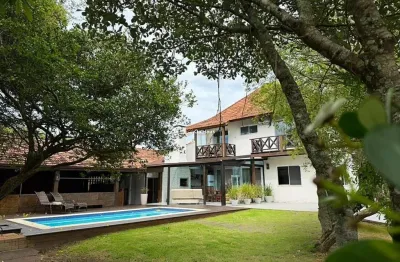 Casa em condomínio fechado com 6 quartos à venda na servidão cecília jacinta de jesus, 441, rio tavares, florianópolis por r$ 9.800.000