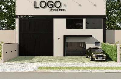 Barracão comercial para locação ou venda 400m² com mezanino