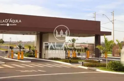 Terreno em condomínio fechado à venda no loteamento residencial e comercial villa d'aquila, piracicaba , 336 m2 por r$ 450.000