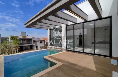 Casa em condomínio fechado com 3 quartos para alugar no santa rosa, piracicaba , 224 m2 por r$ 11.500