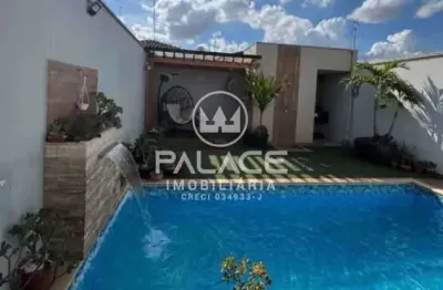 Casa de alto padrão com piscina e espaço gourmet, a venda no bairro agua branca, piracicaba, sp.