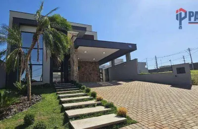 Sobrado com 3 dormitórios à venda, 294 m² por r$ 2.190.000 - condomínio residencial santorini - paulínia/sp