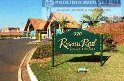 Terreno à venda, 300 m² por r$ 580.000 - condomínio reserva real - paulínia/sp