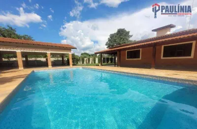 Chácara com 4 dormitórios, 2500 m² - venda por r$ 6.500.000 ou aluguel por r$ 17.000/mês - santa terezinha - paulínia/sp