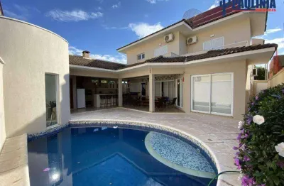 Sobrado com 5 dormitórios à venda, 363 m² por r$ 2.440.000,00 - condomínio terras do fontanário - paulínia/sp