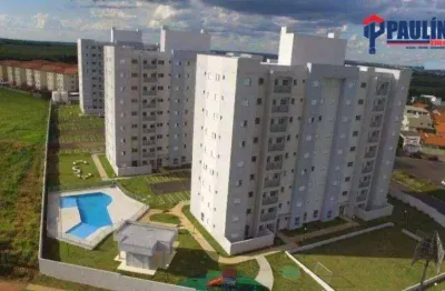 Apartamento com 2 dormitórios para alugar, 46 m² por r$ 2.374/mês - residencial clube aquaville - paulínia/sp