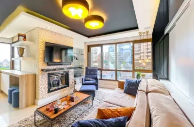 Apartamento mobiliado de 2 quartos com 2 vagas à venda no bairro bela vista em porto alegre