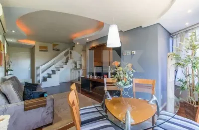 Cobertura de 3 dormitórios sendo 1 suíte com 2 vagas de garagem à venda no bairro jardim planalto em porto alegre, próximo da avenida assis brasil