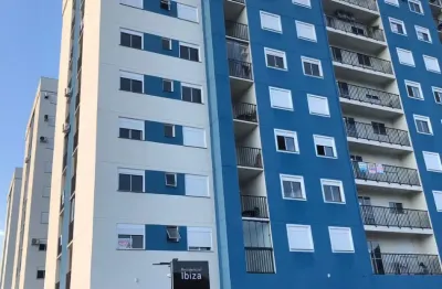 Apartamento novo, res. ibiza, 1 quarto, 1 vaga fixa, próximo ao fort atacado, operário novo hamburgo, 44m², piso laminado e cerâmico. linda vista leste, sétimo andar.