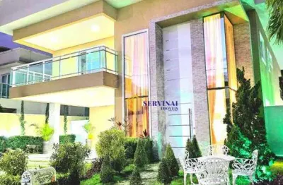 Mansão com 5 dormitórios, 421 m² - venda por r$ 3.200.000 ou aluguel por r$ 19.450/mês - pires façanha - eusébio/ce