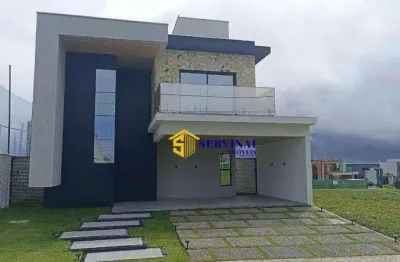 Casa com 4 dormitórios à venda, 245 m² por r$ 1.890.000 - cidade alpha - eusébio/ce