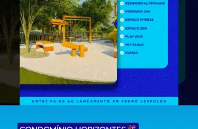 Lotes a partir 450m² em  pedro leopoldo     com 10% de entrada e o restante em 60 x sem juros