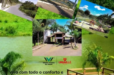 Condomínio vitória da união represa ville, em capim branco-mg há 40 minutos de belo horizonte. lotes de 1000 m² lotes a partir de r$174 mil infraestrutura completa  portaria 24 horas e controle de ace