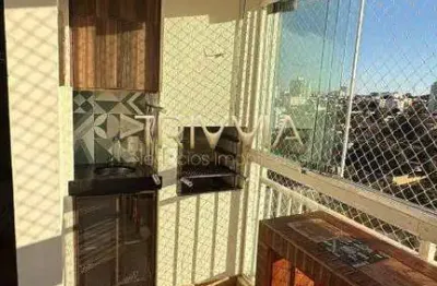 Apartamento com varanda gourmet e 3 quartos no tubalina - porteira fechada