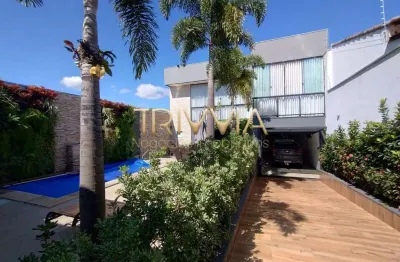 Residência alto padrão com 4 quartos, piscina aquecida e área gourmet completa