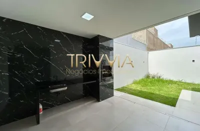 Casa moderna com 3 quartos, área gourmet e acabamento de alto padrão – 150 m² de construção