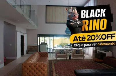Black  rino - aproveite  de  r$ 4.300.000,00  por  r$ 3.655.000,00 - casa com 5 dormitórios  560 m²  a/c - residencial florença - rio claro/sp