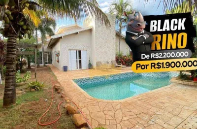 Black  rino - aproveite  o desconto! casa com 4 dormitórios à venda, 402 m² por r$ 1.900.000 - residencial florença - rio claro/sp