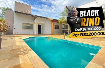 Black rino -aproveite o desconto! casa com 3 dormitórios à venda, 454 m²- residencial florença - rio claro/sp