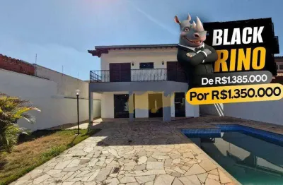 Casa com 5 dormitórios, 402 m² - venda por r$ 1.350.000,00 ou aluguel por r$ 41.500,00/mês - santa cruz - rio claro/sp