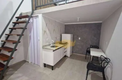 Kitnet com 1 dormitório para alugar, 23 m² por r$ 1.420,00/mês - jardim primavera - rio claro/sp