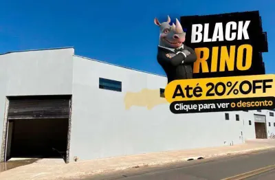Black rino - baixou de r$ 4.900,00 para r$ 4.600,00 barracão para alugar, 200 m² - diário ville - rio claro/sp