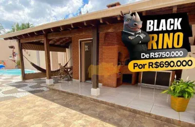 Black rino. aproveite o desconto! casa com 2 dormitórios à venda, 178 m² por r$ 690.000 - jardim são paulo - rio claro/sp