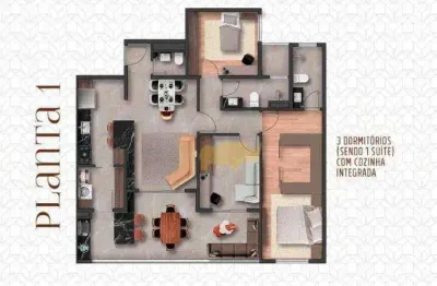 Apartamento com 3 dormitórios à venda, 104 m² por r$ 670.000,00 - jardim portugal - rio claro/sp