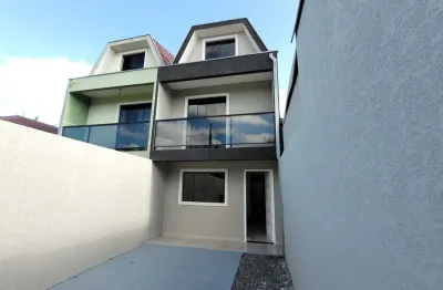 Sobrado a venda no sítio cercado, curitiba, pr, por r$410.000,00