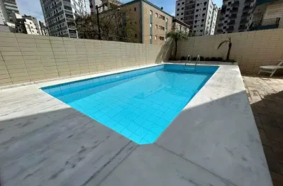 Apartamento 2dts (1 suíte) - 70m² - mobiliado - piscina - salão de festas - 150mts da praia - v.tupi